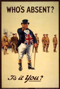 Cartell de John Bull per al reclutament durant la 1ª Guerra Mundial